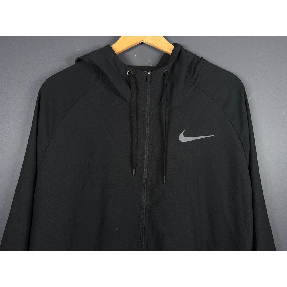 Nike Pro Dri-FIT Mens XL Full Zip Training Hoodie Jacket Black